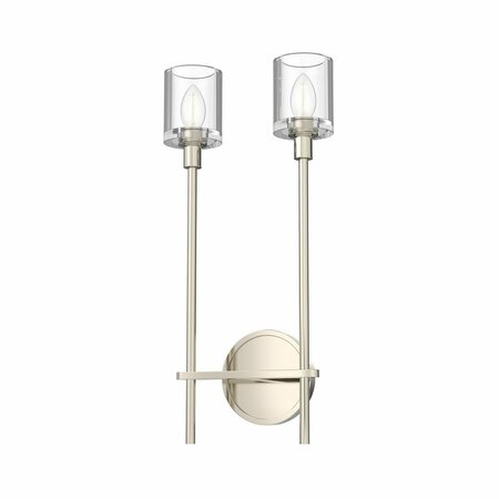 KUZCO LIGHTING Salita Nickel Wall Sconce WV314302PNCC